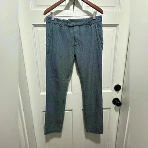 Diesel Industry 100% Cotton Navy Pin Stripe Chi Tight Slim Fit Jeans 31X30